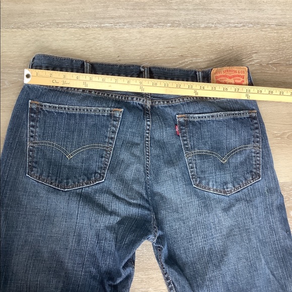 Levi’s 505 - Straight Leg Dark Wash Denim Jeans - Men’s Size 38x32 - Picture 9 of 12